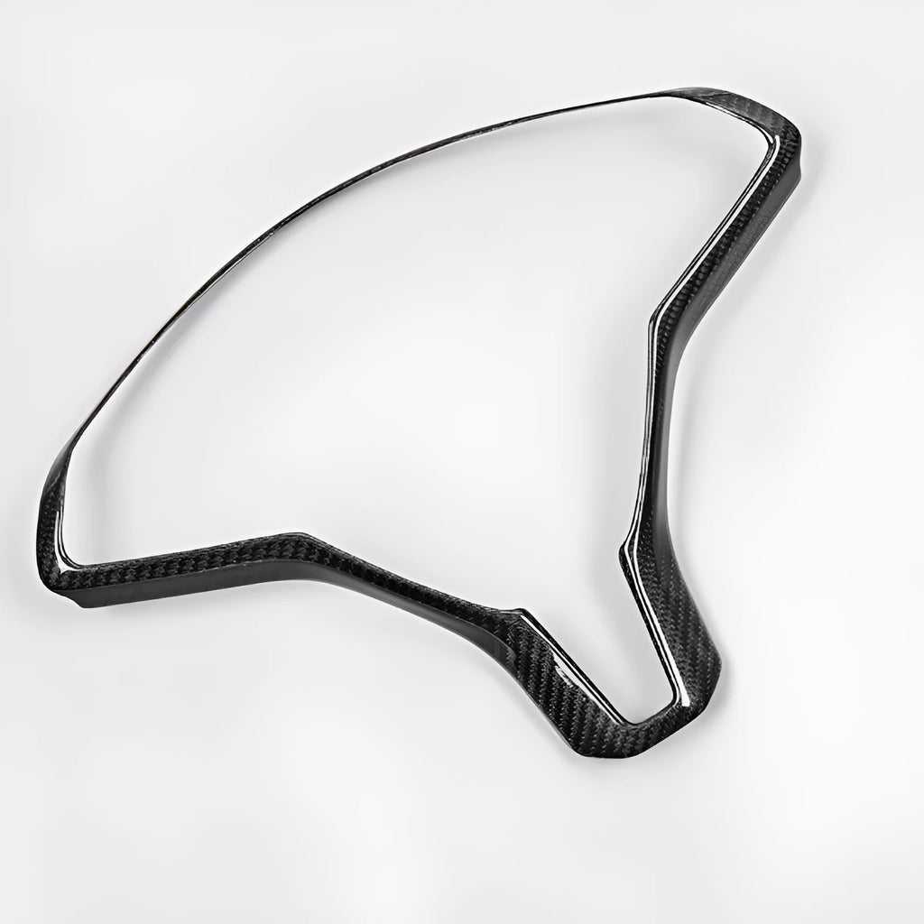 Tesla Model S steering wheel carbon fibre colour ABS plastic decorative frame trim strip black