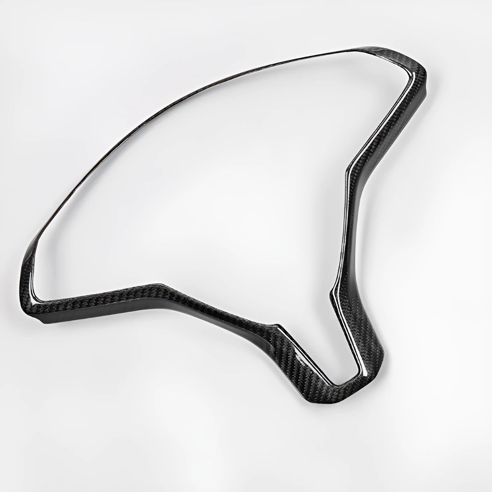 Tesla Model S steering wheel carbon fibre colour ABS plastic decorative frame trim strip black
