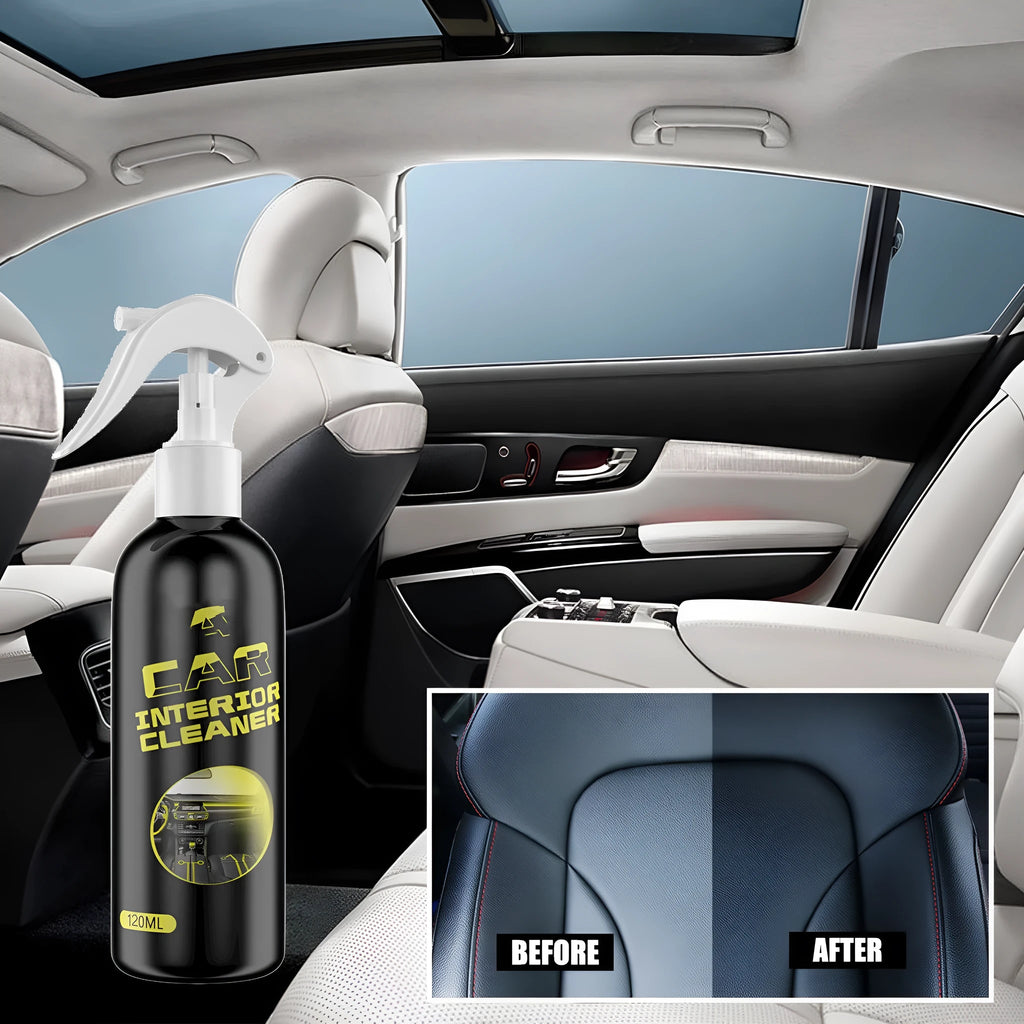 Car interior renovation cleaner 120ml bottle for leather and plastic dashboard cleaning