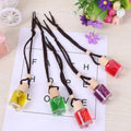 Glass bottle car air freshener hanging ornament with 55g lavender scent