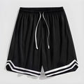 Men's loose grey gradient cropped casual pants on a hanger.