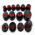 Black silicone 90mm LED headlight dust cover for General Motors vehicle