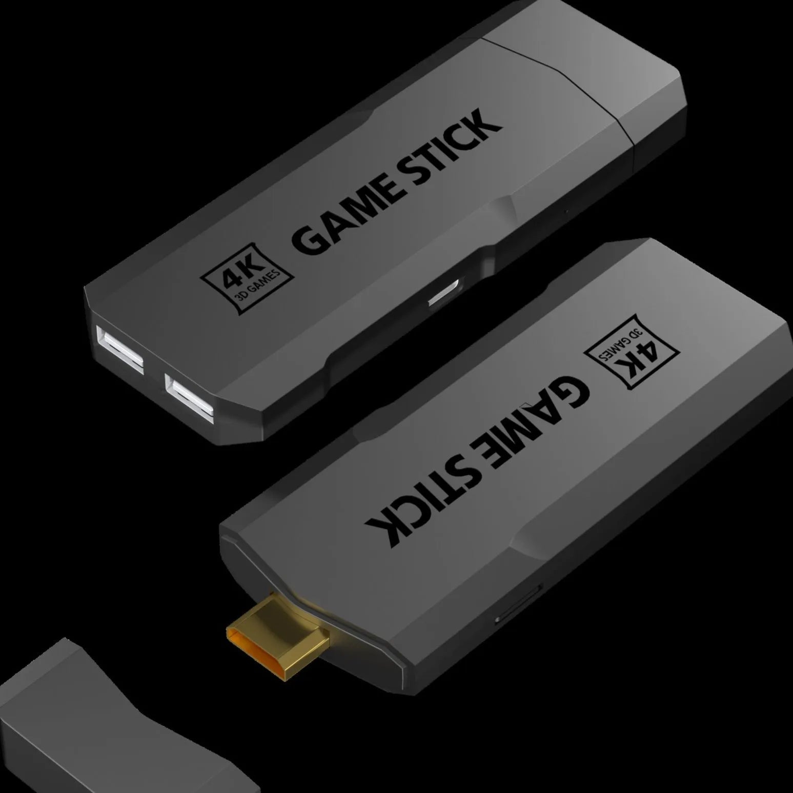 Wireless HD game console with HDMI port and handle on ABS housing for TV connectivity