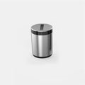 Car ashtray with automatic opening lid in plastic CNC build, 7x10cm, Secret Silver finish