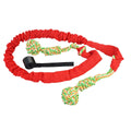 Cotton dog tug of war rope toy in black, grey, and red colour options