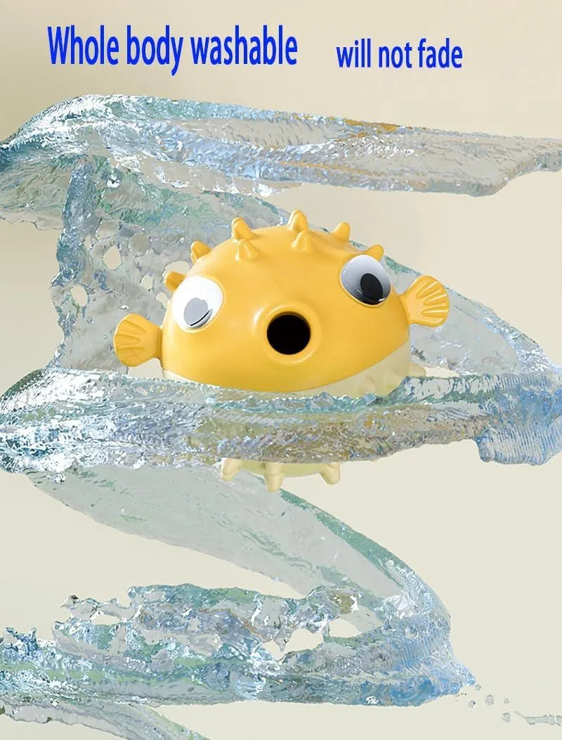 Green fish-shaped interactive dog toy with textured surface for dental cleaning