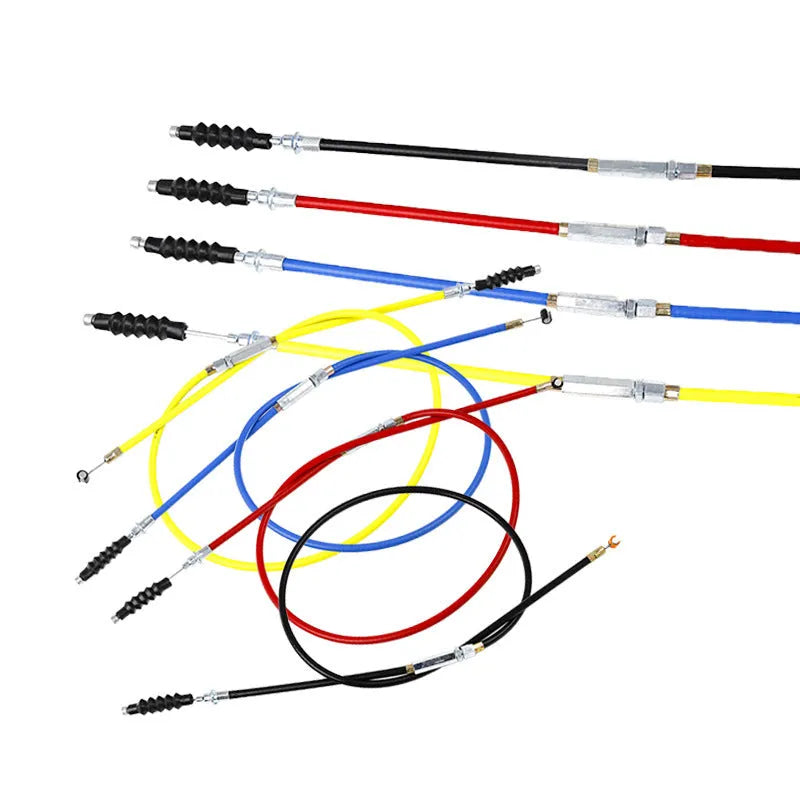 Apollo 110-125cc clutch accelerator cable 0.98m in black on white background