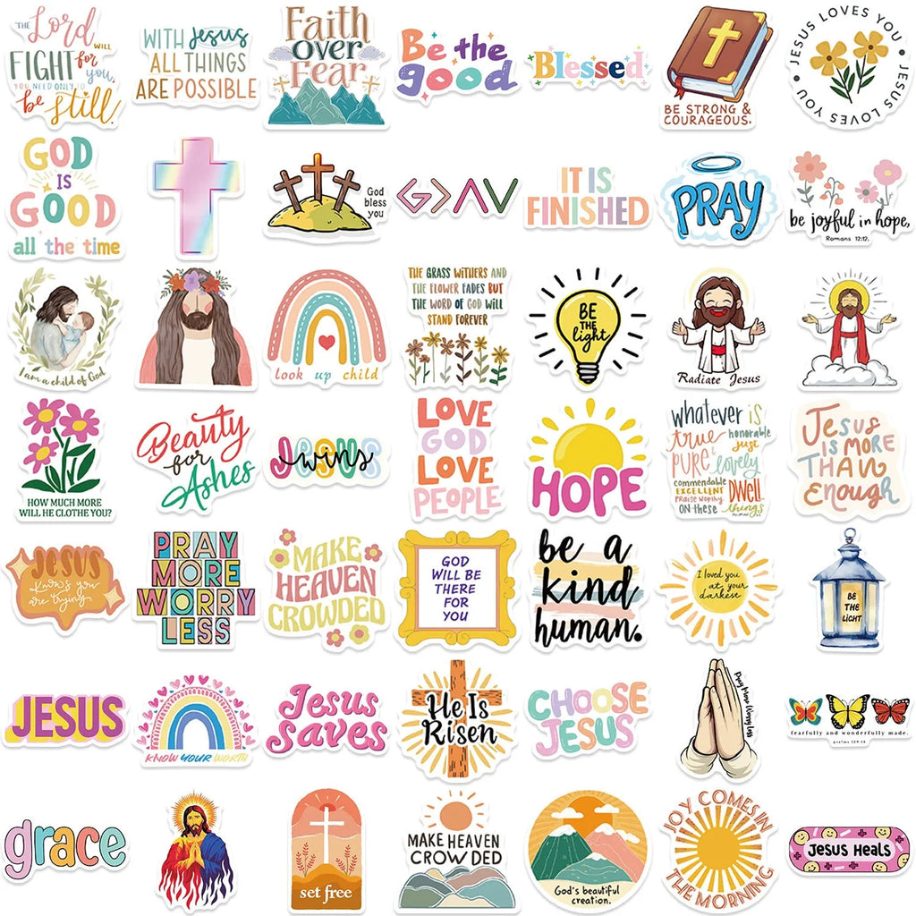 Pack of 50 random graffiti design decorative stickers for DIY personalisation projects