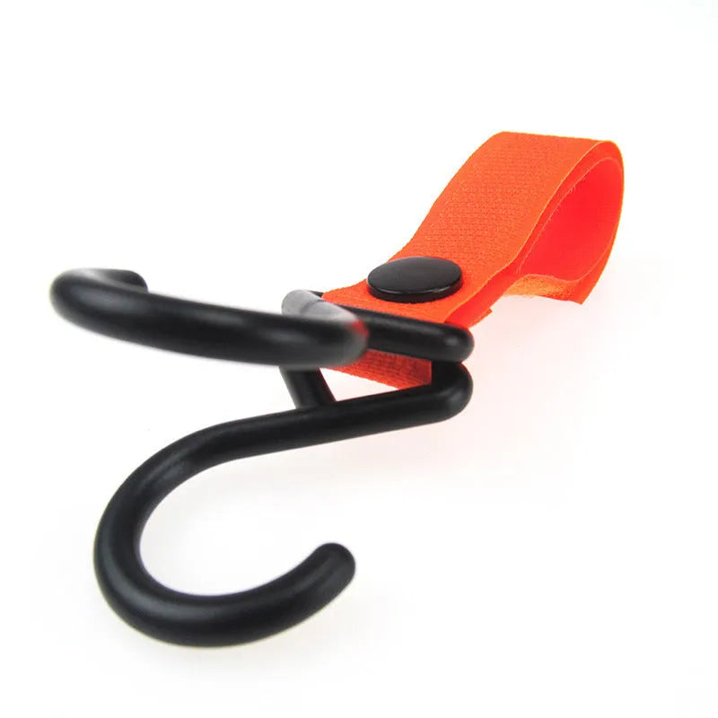 Nylon luggage strap hook in various colours for travel bag organisation and security