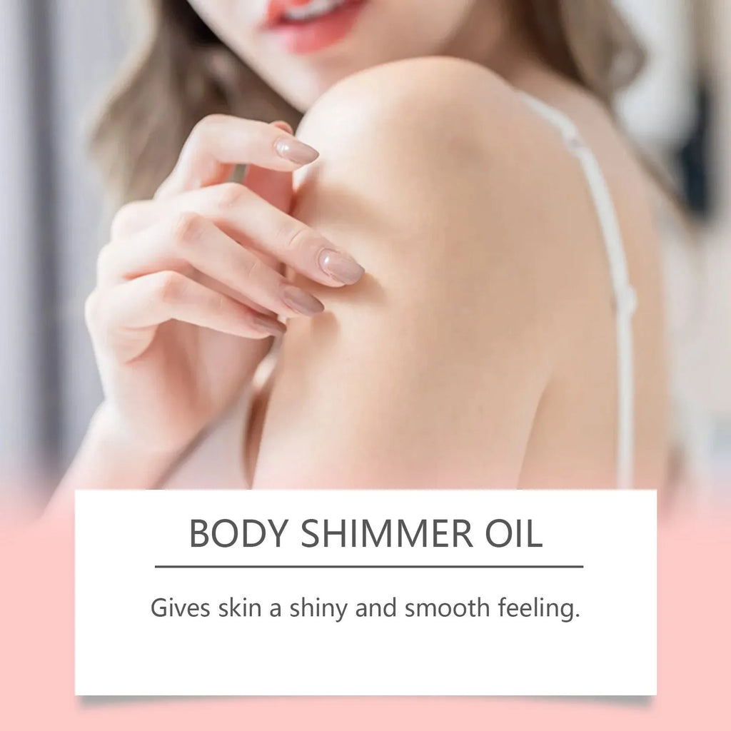 Sun Protection Body Oil 100ml bottle with ingredients including vitamin E, coconut oil, and avocado oil for UV defence and subtle shimmer