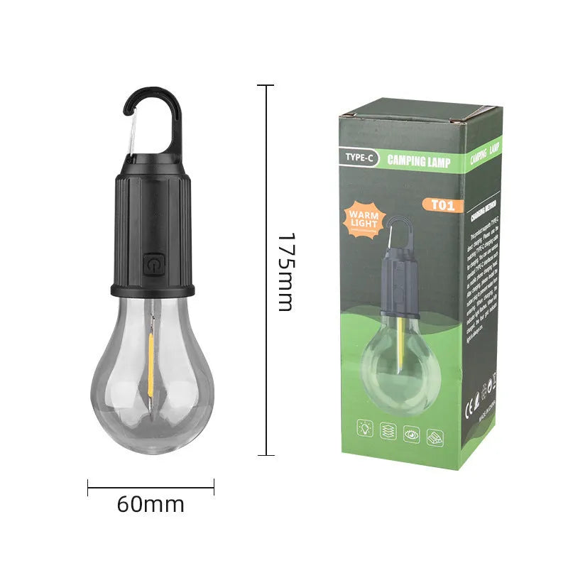 Set of 5 solar LED lantern bulbs warm white light outdoor path garden decoration 58x190mm