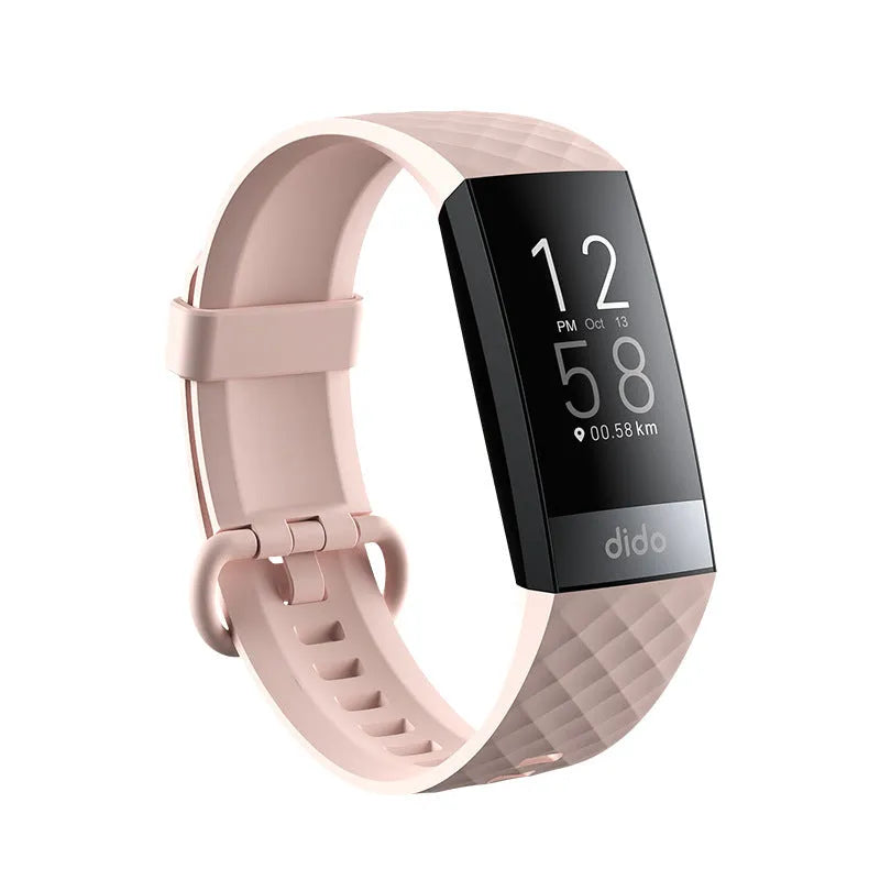 Y6 Black smart bracelet with health monitoring on a wrist