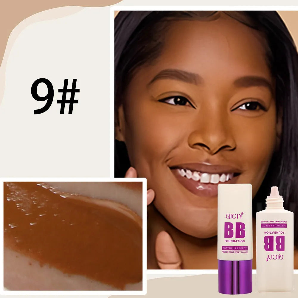 Feeding bottle BB cream foundation in ten shade colours for brightening and coverage