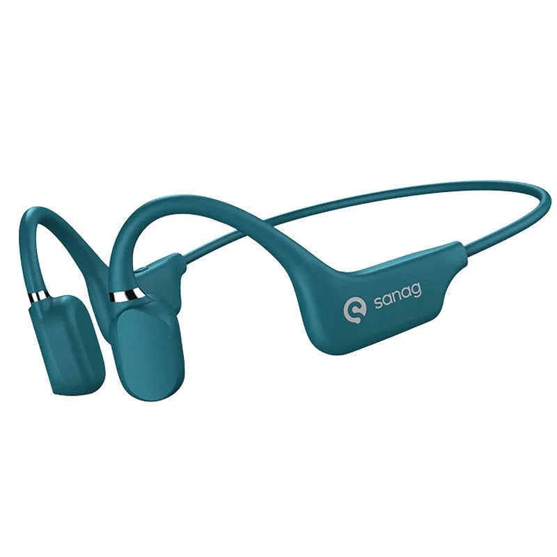 Bone conduction Bluetooth sports headset with hanging neck design in multiple colour options