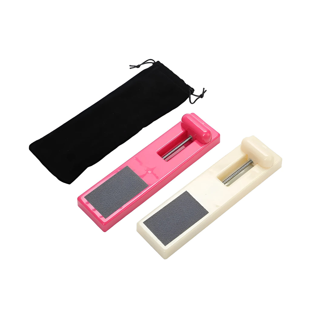 Pink ballet foot trainer with rotational shaping mechanism for instep strength development