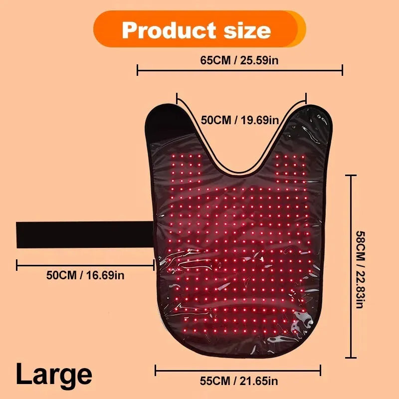 New L size pet red light infrared physiotherapy instrument for dogs and cats, black, wireless portable device with timer