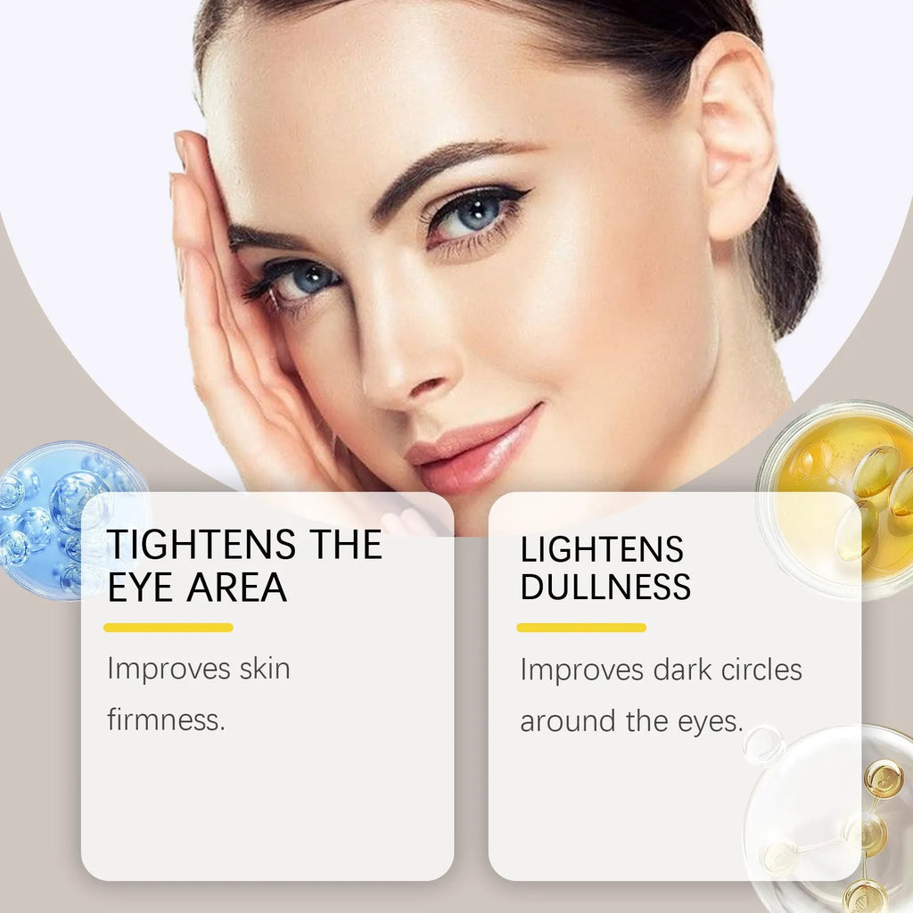 Caffeine firming eye cream 20g jar with coffee extract and nicotinamide for dark circles and puffiness