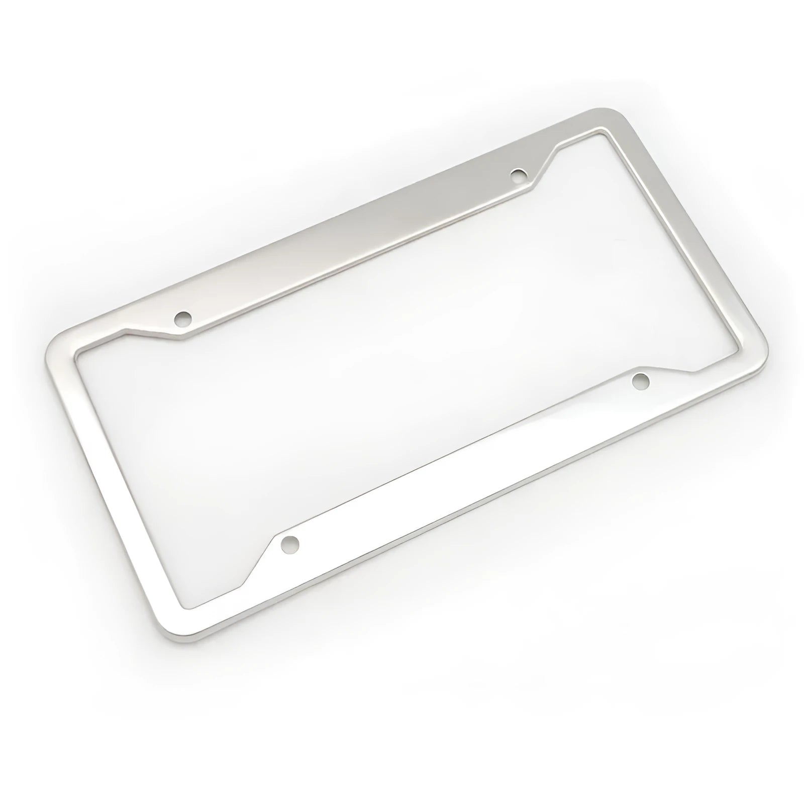 Aluminium alloy licence plate frame in four finish options showing dimensions 200×150×20mm