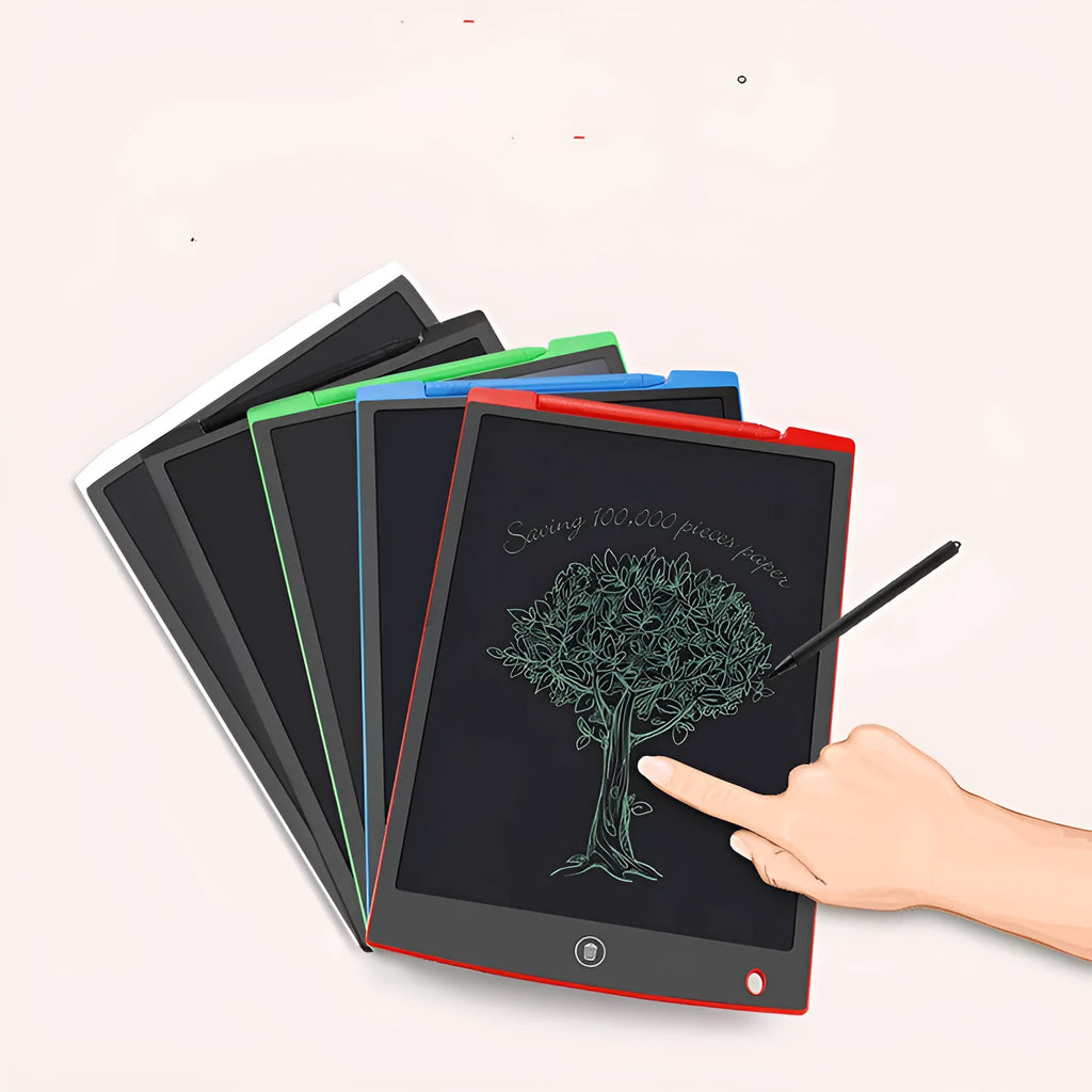 LCD electronic handwriting board for children with pen stylus in multiple colours