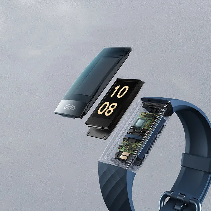 Y6 Black smart bracelet with health monitoring on a wrist