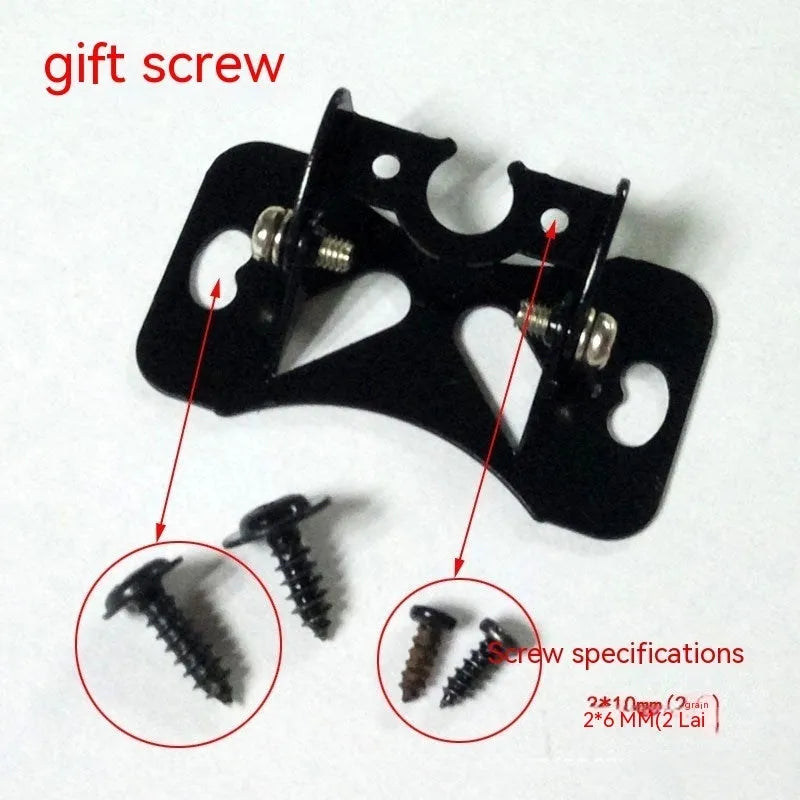 Universal in car camera holder metal bracket adjustable 120 degree angle black