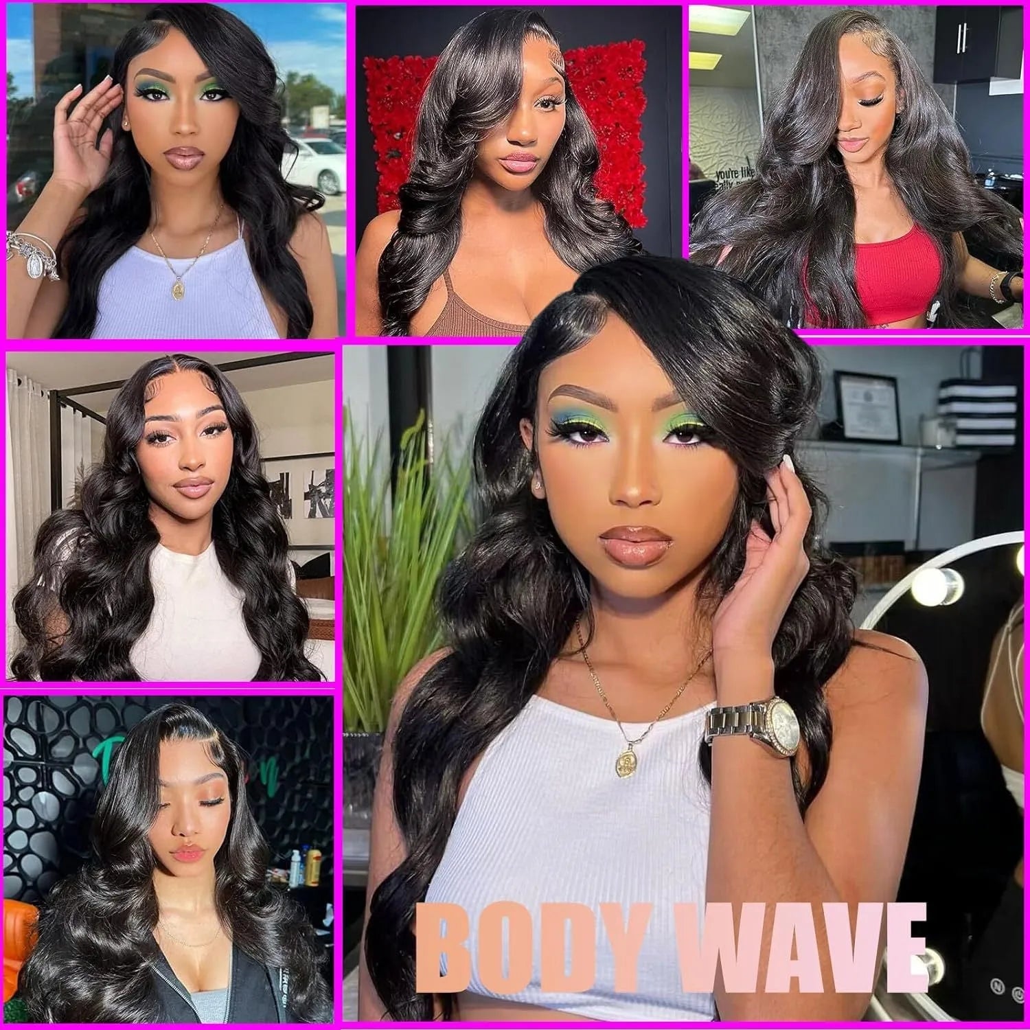 Black medium length curly synthetic wig with full-head coverage on mesh cap