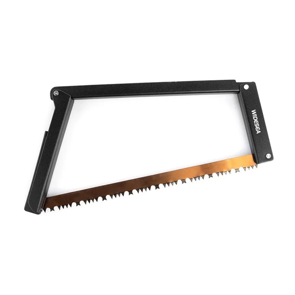 Black outdoor foldable saw with aluminium and nylon frame and No. 65 Gao Meng hacksaw blade
