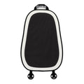 Plush automotive headrest neck pillow with checkered pattern for car seat comfort