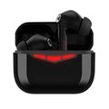 True wireless Bluetooth gaming headset with charging case in black, pink, white, or grey