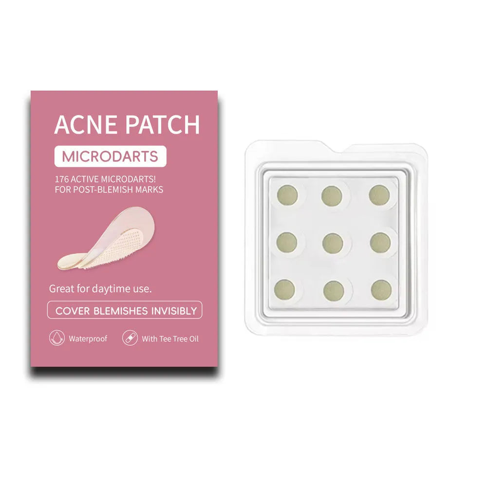 Box of 9 hydrocolloid acne patches for PIMPLE acne desalting and closed comedone treatment