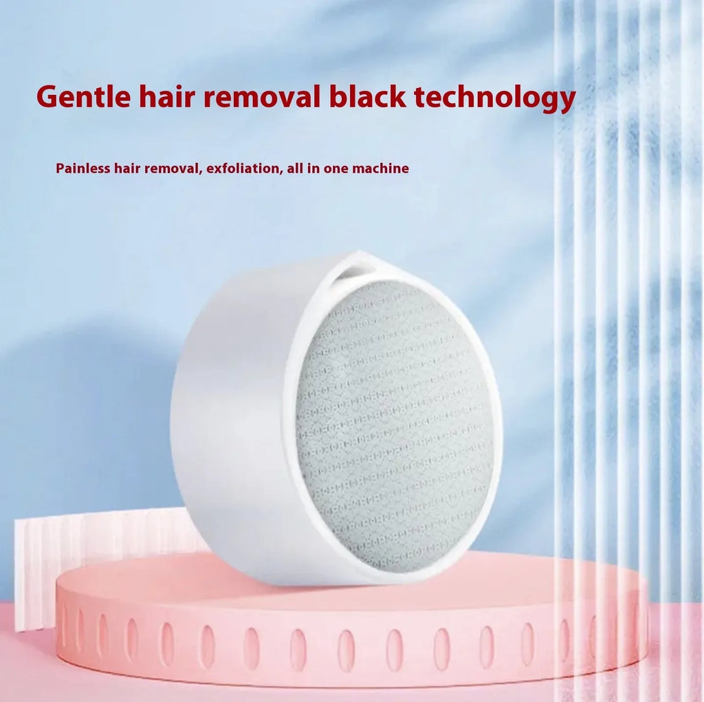 2-in-1 nano glass epilator and foot grinder grooming device with plastic construction
