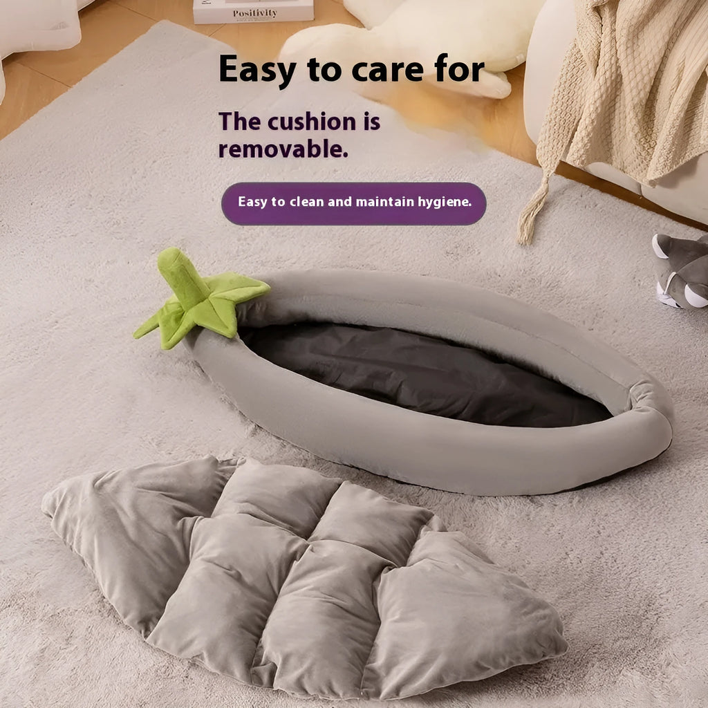 Removable washable dog mat in cloth fabric showing size options S M L XL XXL