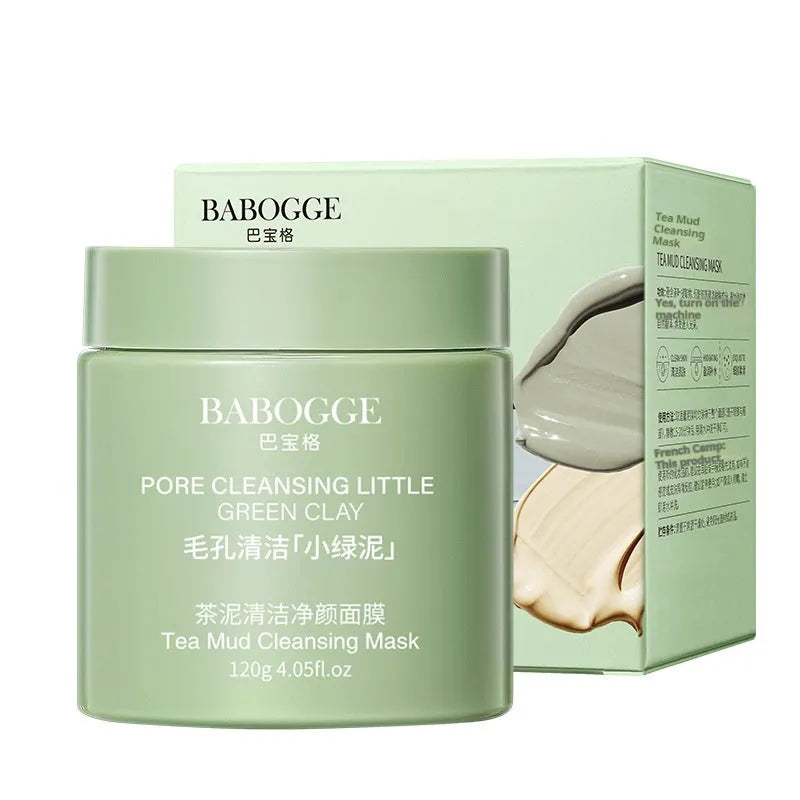 120g non-pulling dry daub clay facial mask for deep cleansing, suitable for all skin types