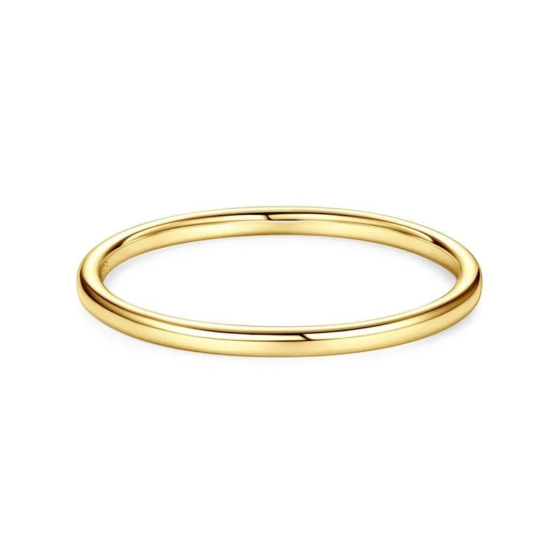 S925 sterling silver simple bracelet ring with star design and geometric band