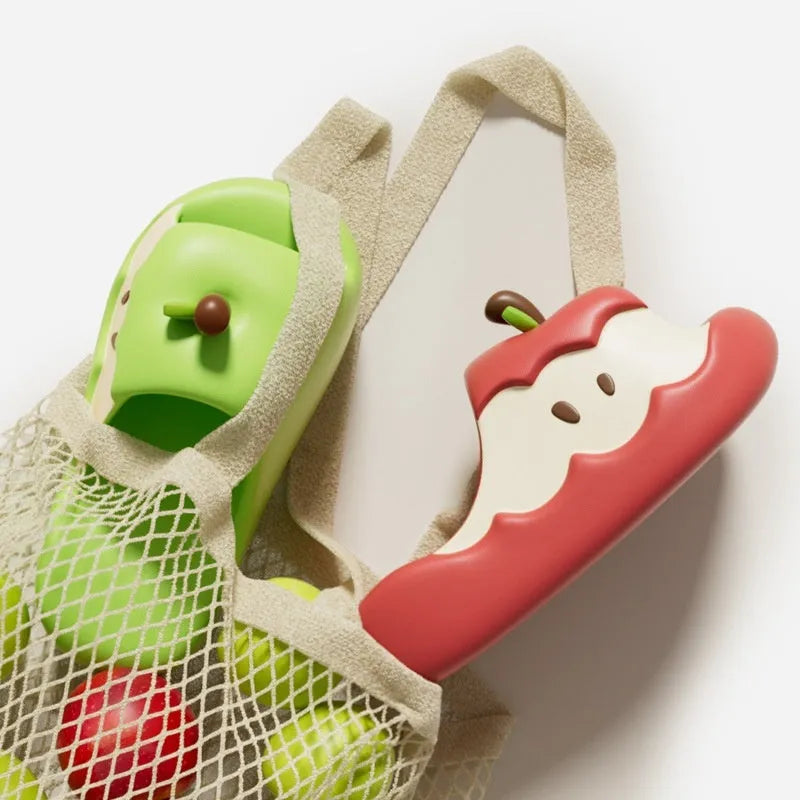 Cute fruit cartoon EVA flip flop slippers for couples unisex indoor homewear