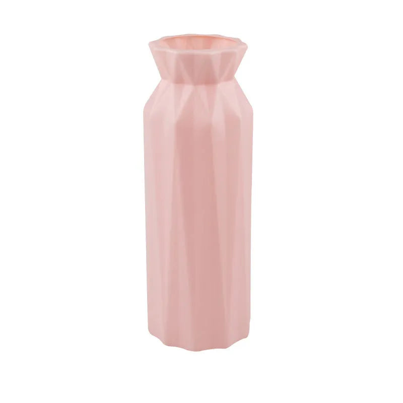 Melamine plastic vase in grey colour with 7.2cm bottom diameter for flower arrangements