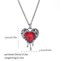 Halloween necklace with a zinc alloy bat and spider pendant on a chain, showing electroplated dark colour finishes.