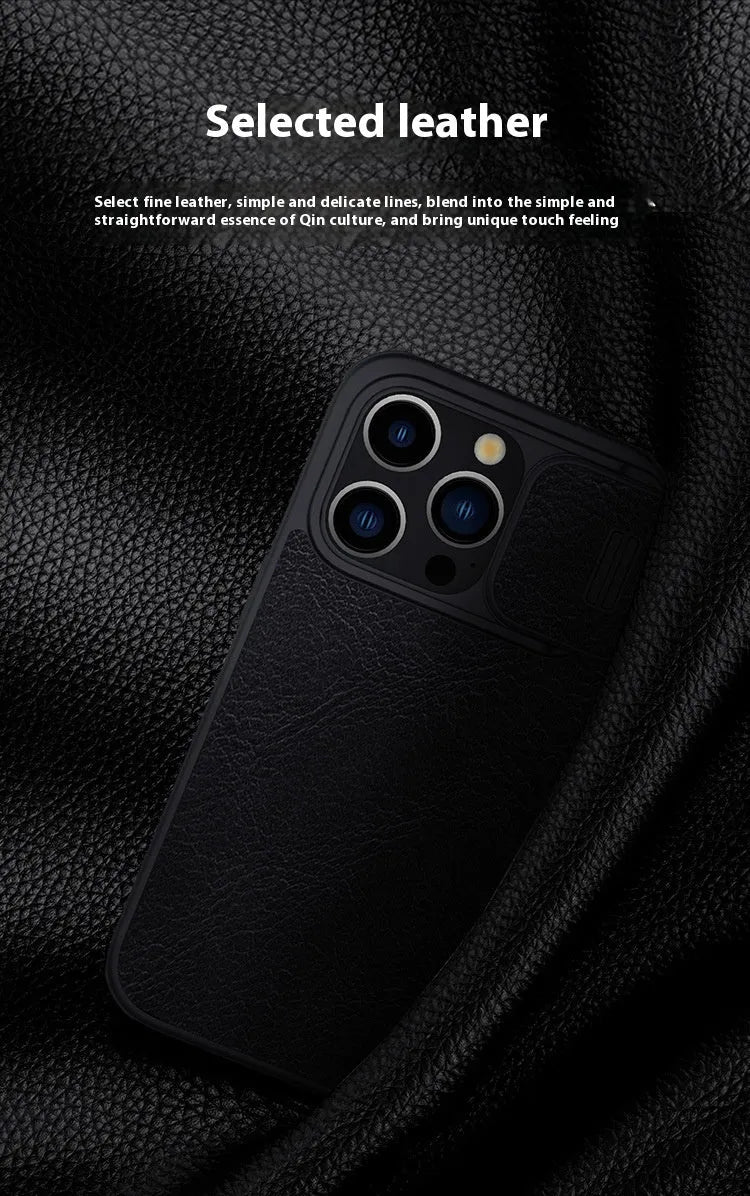 PRO Phone Case flip imitation leather for iPhone 15 Plus 15 Pro 15 Pro Max 14 Pro Max in Black, Brown, Red