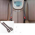 Car seat gap sealing strip made of waterproof polyresin in beige colour with handle