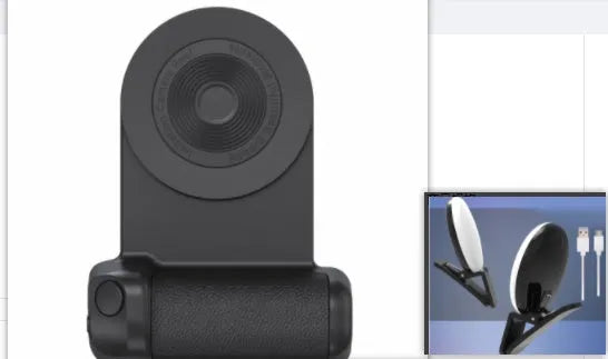 3-in-1 magnetic phone holder with rotatable camera handle and desktop stand in black colour