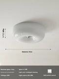 Cream coloured American vintage style bedroom ceiling light with three-colour switching