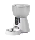 Automatic cat feeder with 1080P camera, 4L stainless steel tray, 5G WiFi, night vision