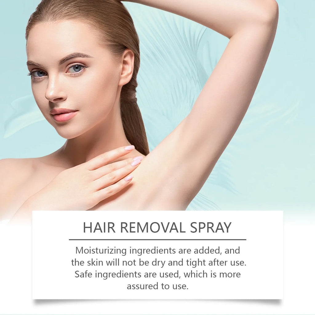 30ml moisturising hair removal spray with aloe and hyaluronic acid for smooth skin