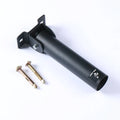 Steel wall barbell rack with 25 tubes for barbell storage in home gym