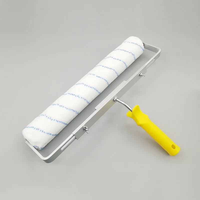 18-inch paint roller set with long, medium, and short hair brush heads and engineering plastics barrel