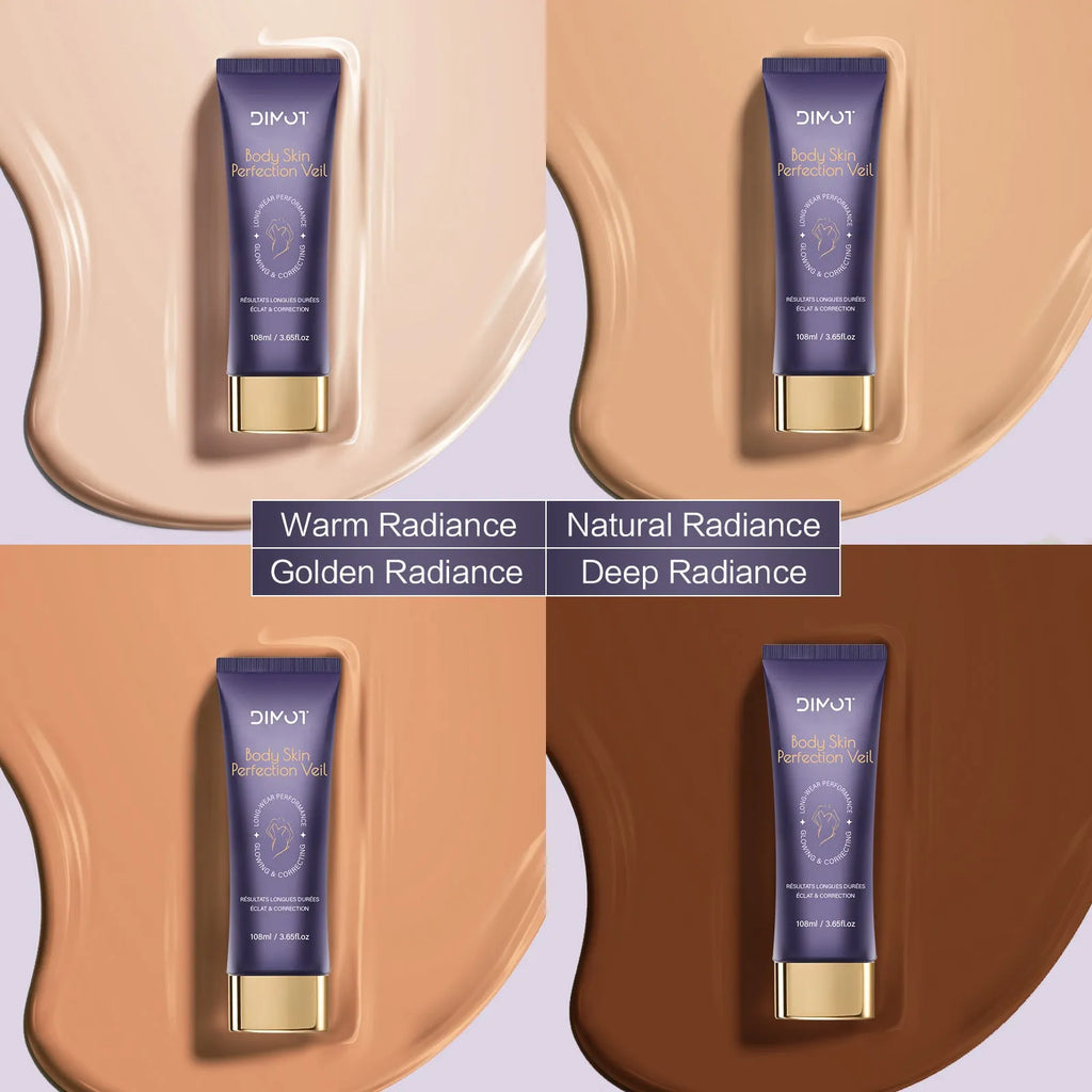 108ml tube of waterproof body concealer cream with an attached application brush for covering tattoos.
