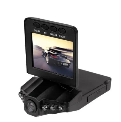 H198 HD car dashboard camera with six infrared LEDs and 2.4-inch display screen
