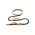 Hands-free dog leash made of durable nylon with adjustable waist belt, for running or walking with an active dog