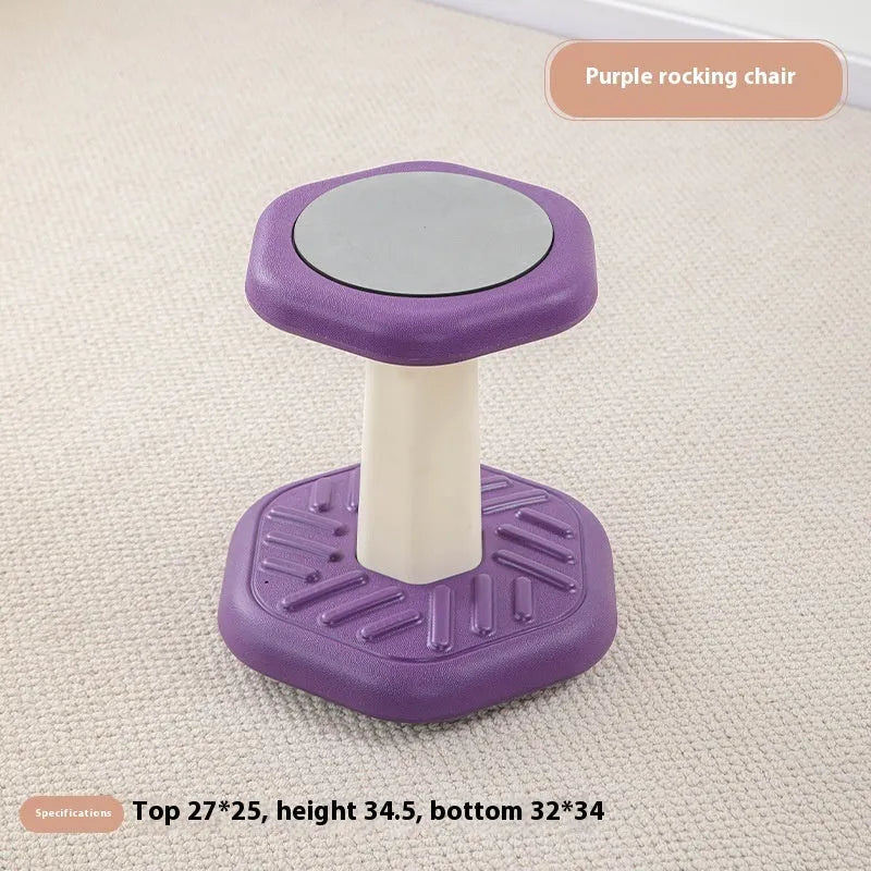 Children's multi-action correction rocking stool in plastic, available in seven colours