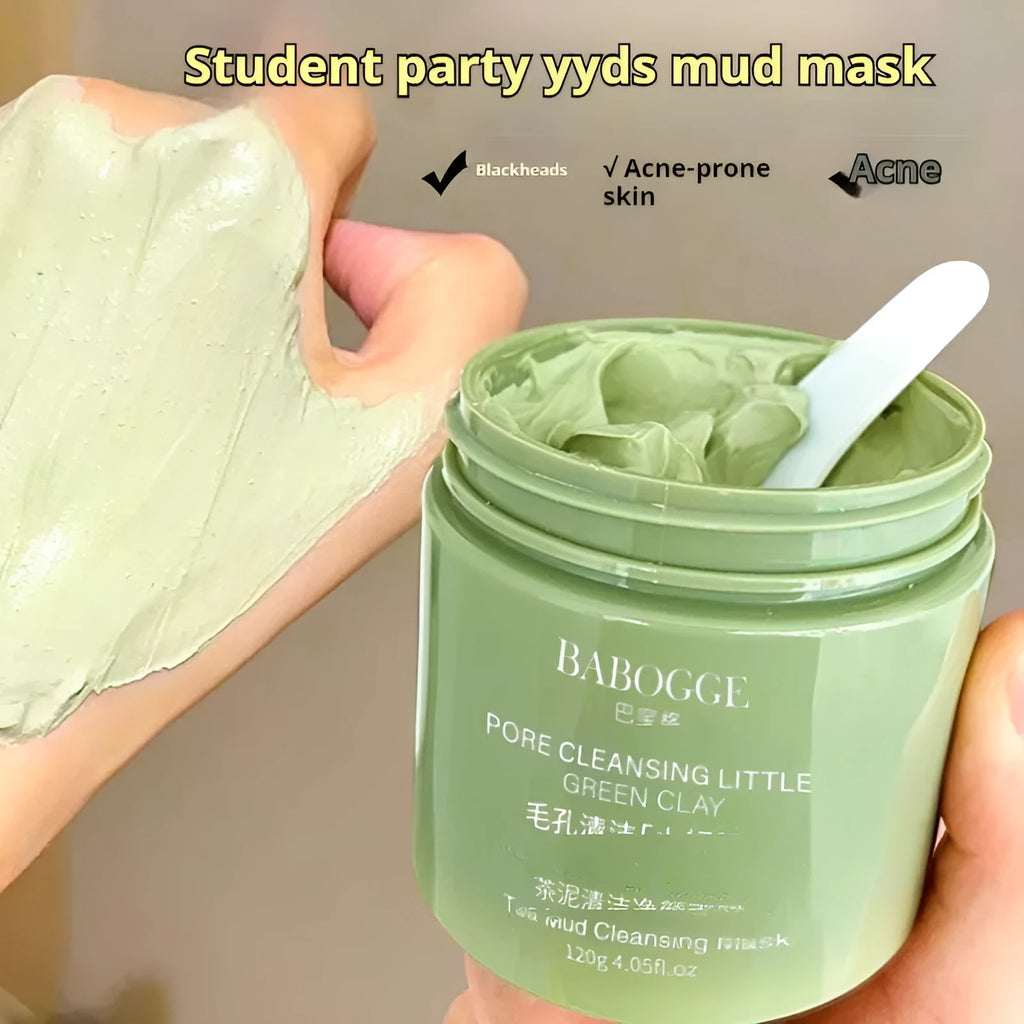 120g non-pulling dry daub clay facial mask for deep cleansing, suitable for all skin types